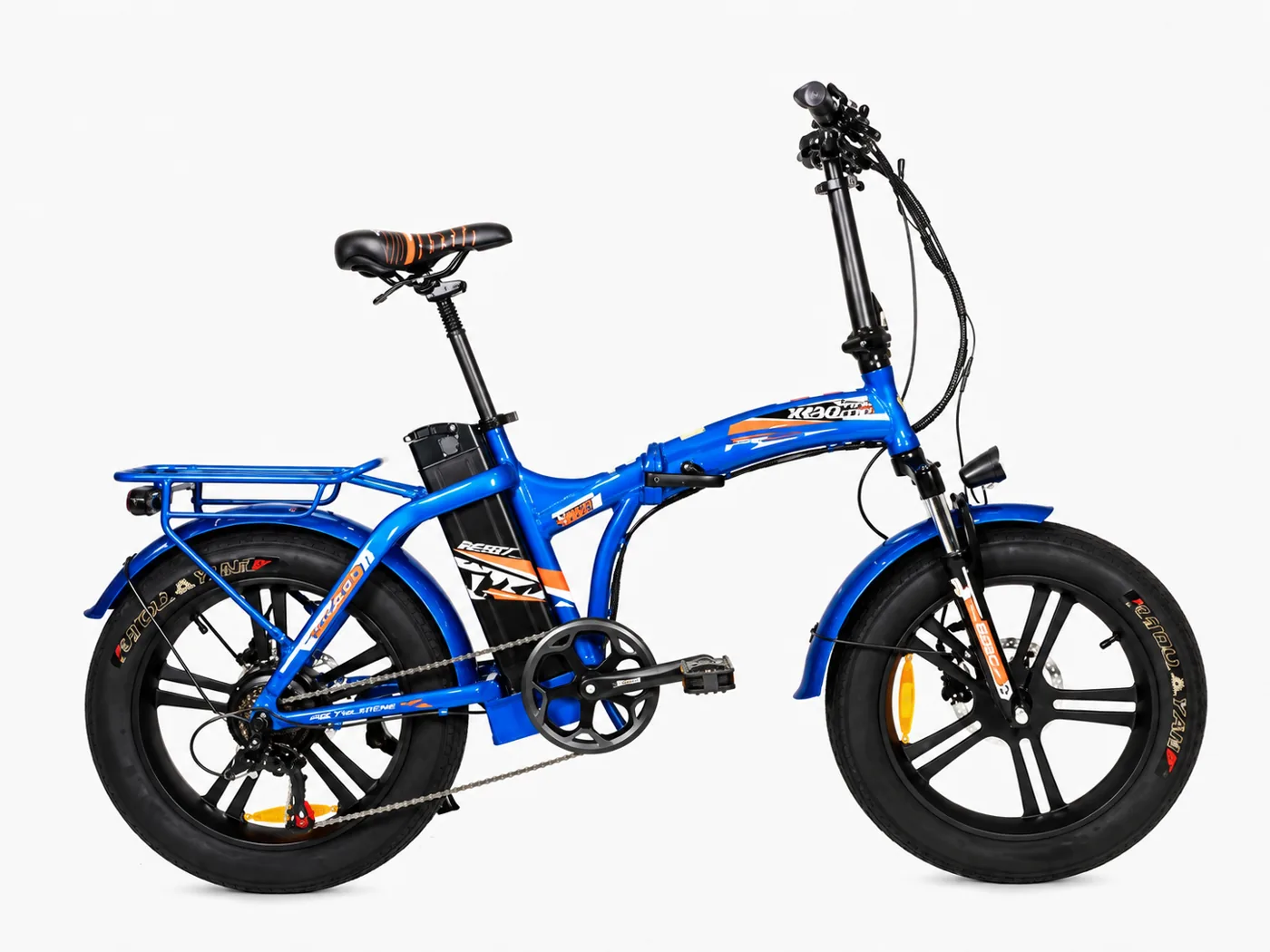 E-bike blu fat